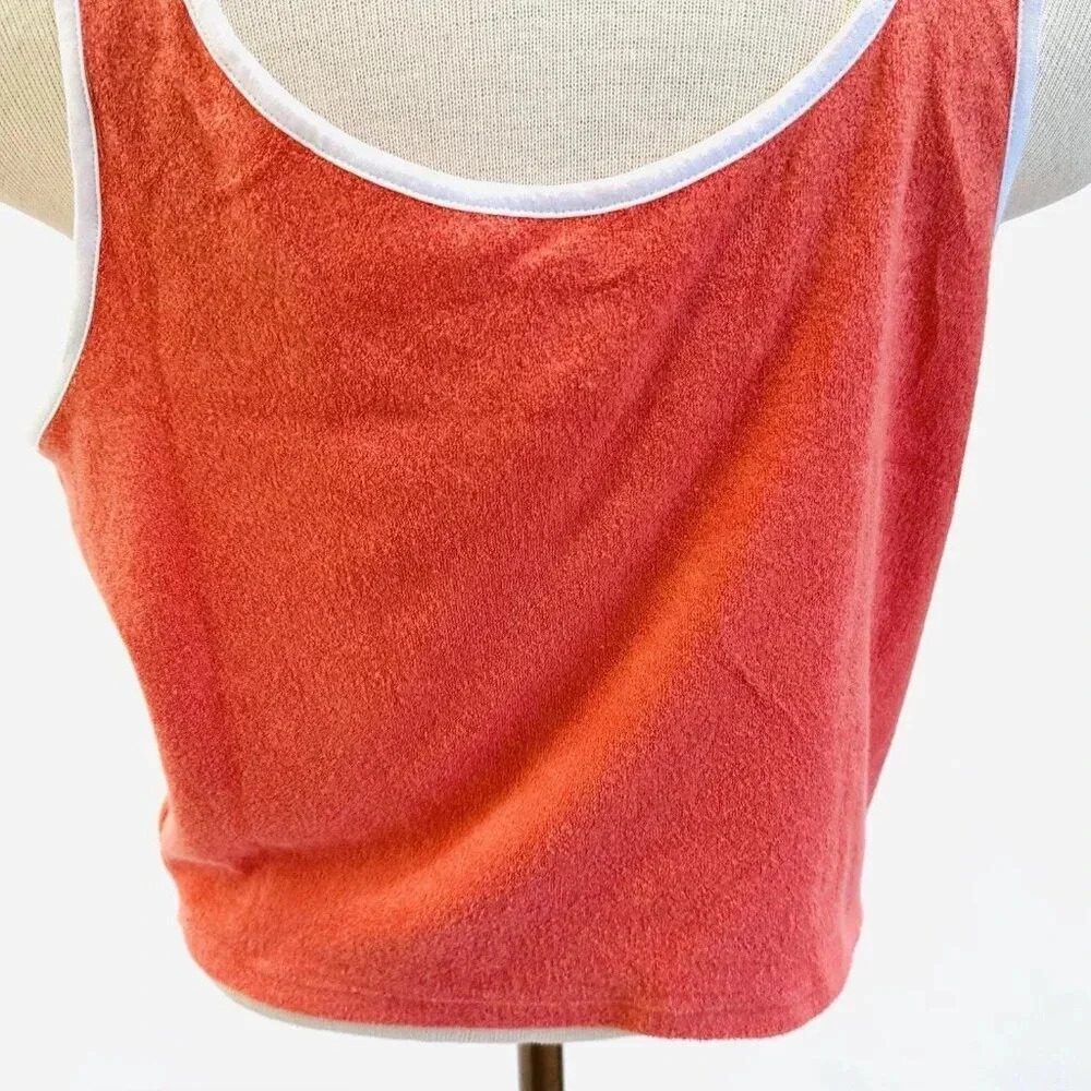 NWT SO GOODS FOR LIFE Juniors Sleeveless Pullover Cropped Orange Tank Top Sz XL - Picture 5 of 11
